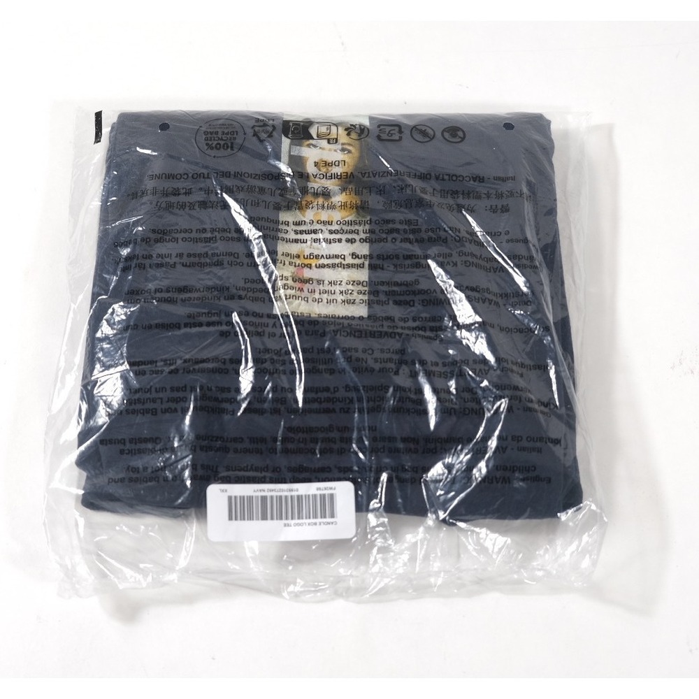 Supreme T-Shirt Men XXL Navy Candle Box Logo Tee FW26T68 Short Sleeve Cotton
